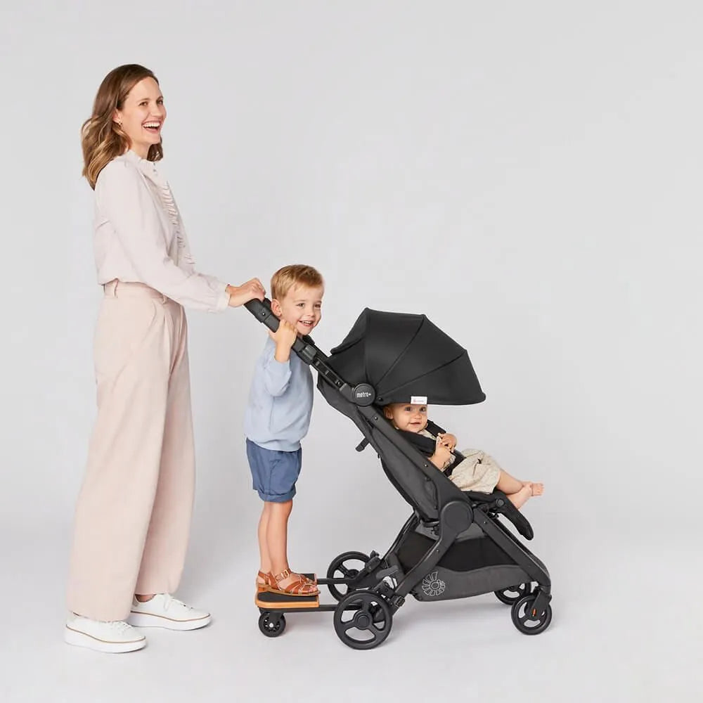 Metro+ Ride Along Scooter Board for Kids - Lightweight & Durable Kickboard for Toddlers & Children - Perfect for Outdoor Play, Parks, and Sidewalk Adventures