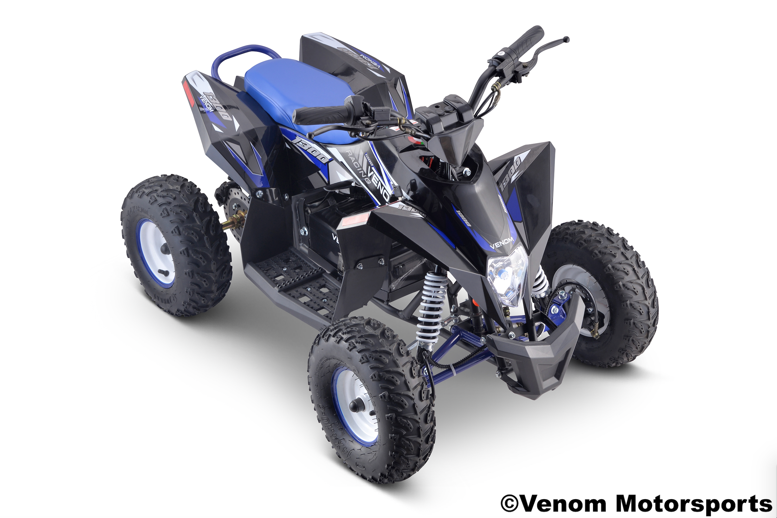 Venom E Madix 1300W Electric ATV for Adults - 48V Lithium Battery Off-Road Quad Bike - Perfect for Trail Riding, Hunting & Farm Work