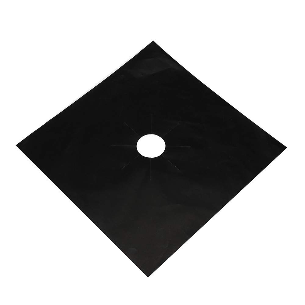 **10Pcs Reusable Gas Stove Burner Protector & Range Liner - Easy Cleaning Cover for Kitchen Stove Top | 4-Pack Red Table Mats Set for Dining & Bar Decor - Perfect for Home, Restaurant, and Outdoor Use**