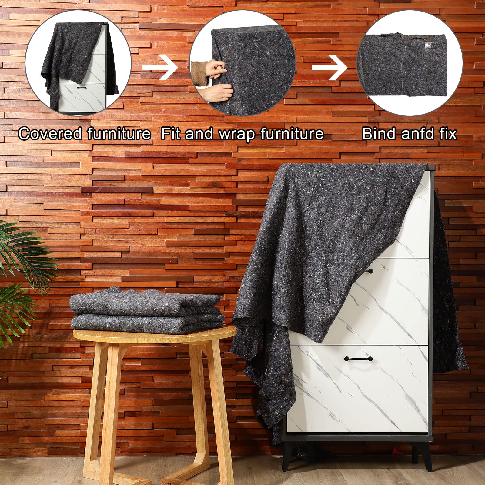 32-Piece Heavy Duty Moving Blankets (54