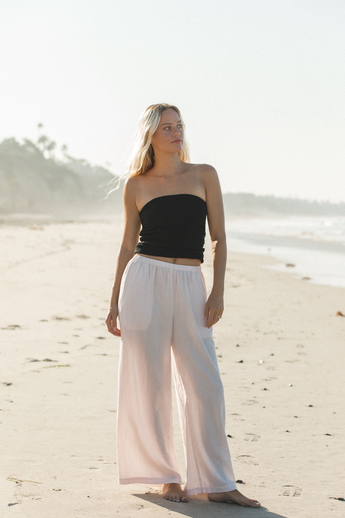 Women's Warm Sun Cotton Ruched Tube Top - Soft Stretchy Summer Crop Top for Beach, Music Festivals & Casual Outfits