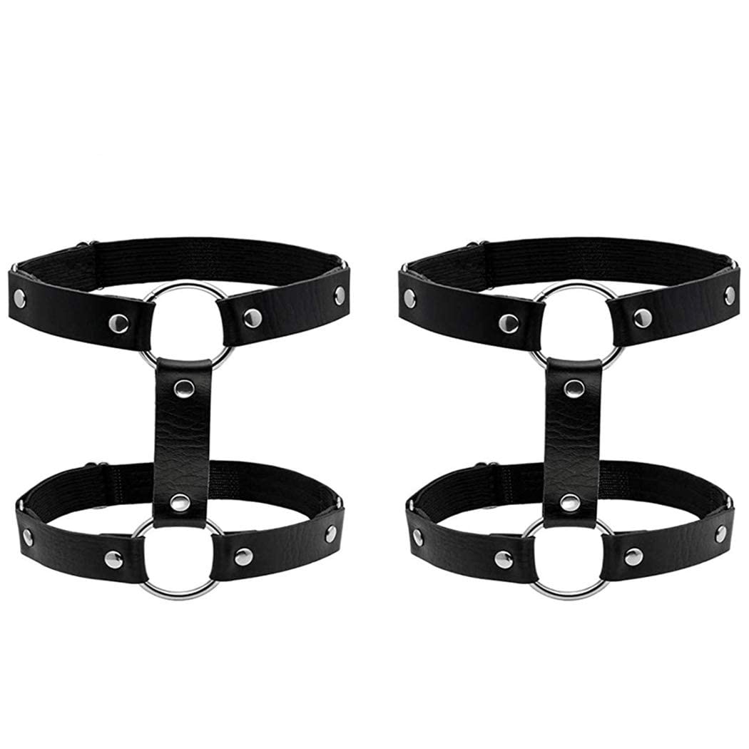 Sexy Punk Body Chain & Leather Leg Harness - Gothic Layered Waist Chain for Women | Perfect for Rave Parties, Nightclubs & Festival Outfits | Edgy BDSM Fashion Accessory