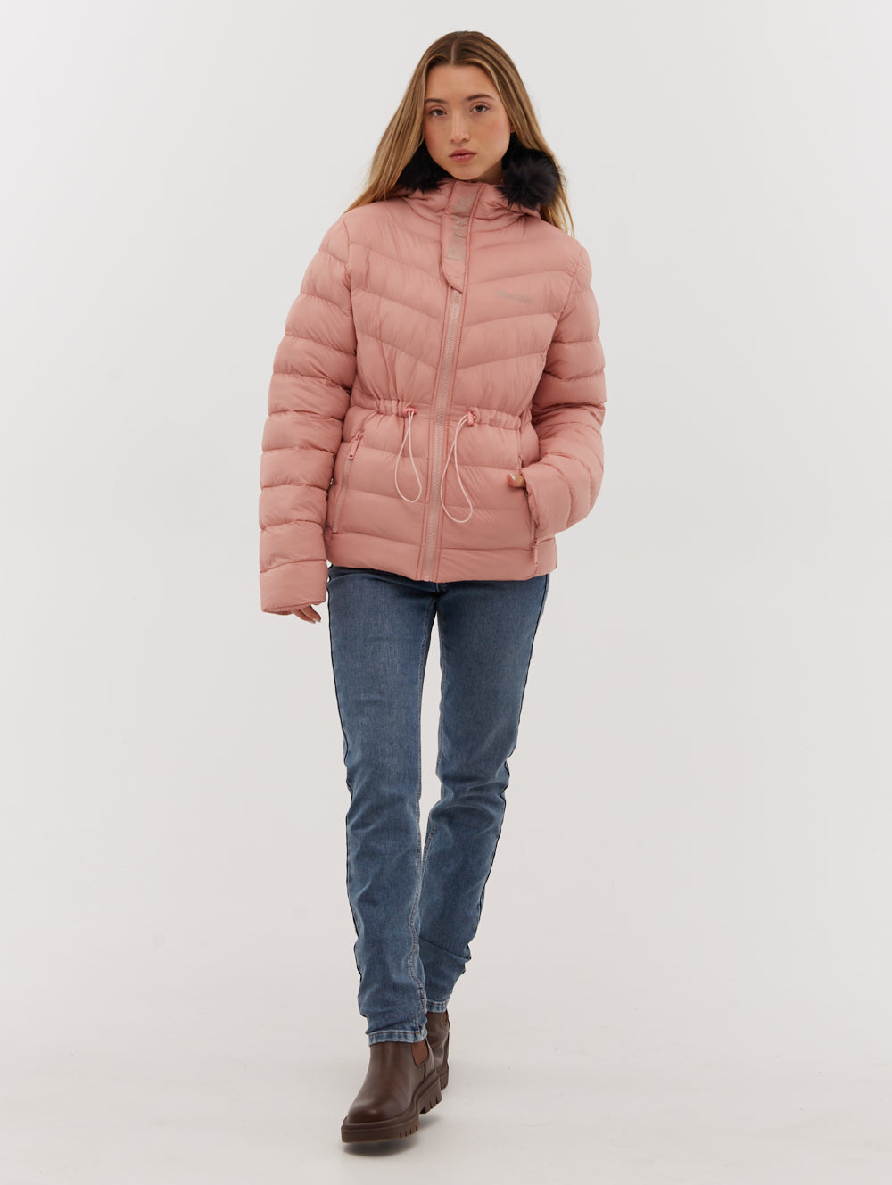 Inken Hooded Puffer Jacket for Women - Lightweight Winter Coat with Waterproof Shell, Warm Down Alternative Filling - Perfect for Outdoor Activities, Skiing & Cold Weather Fashion