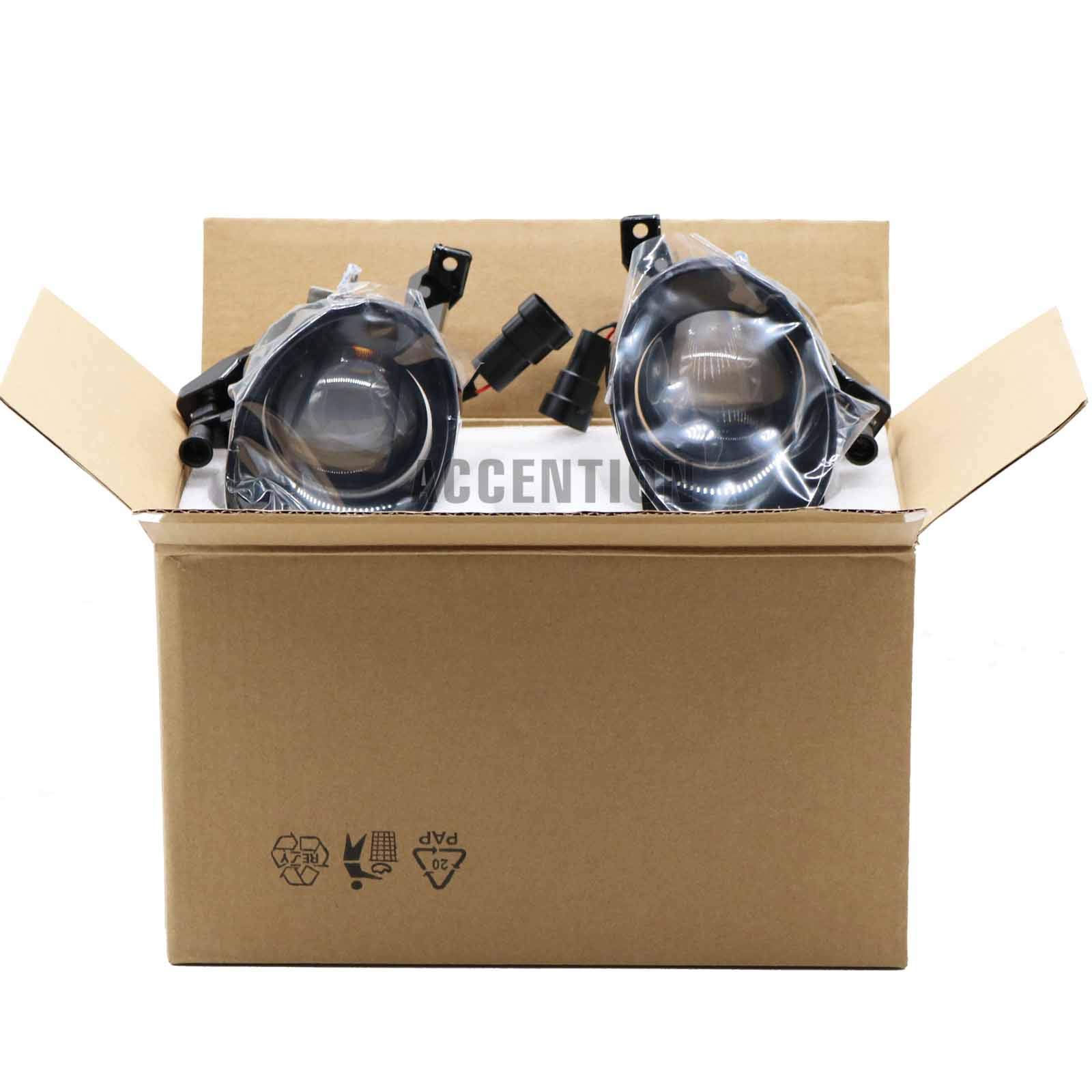 Premium LED Fog Lights with Convex Lens for VW Caddy Touran 2011-2015 - Error-Free Car Styling Front Fog Lamps - Enhanced Visibility for Night Driving & Bad Weather Conditions