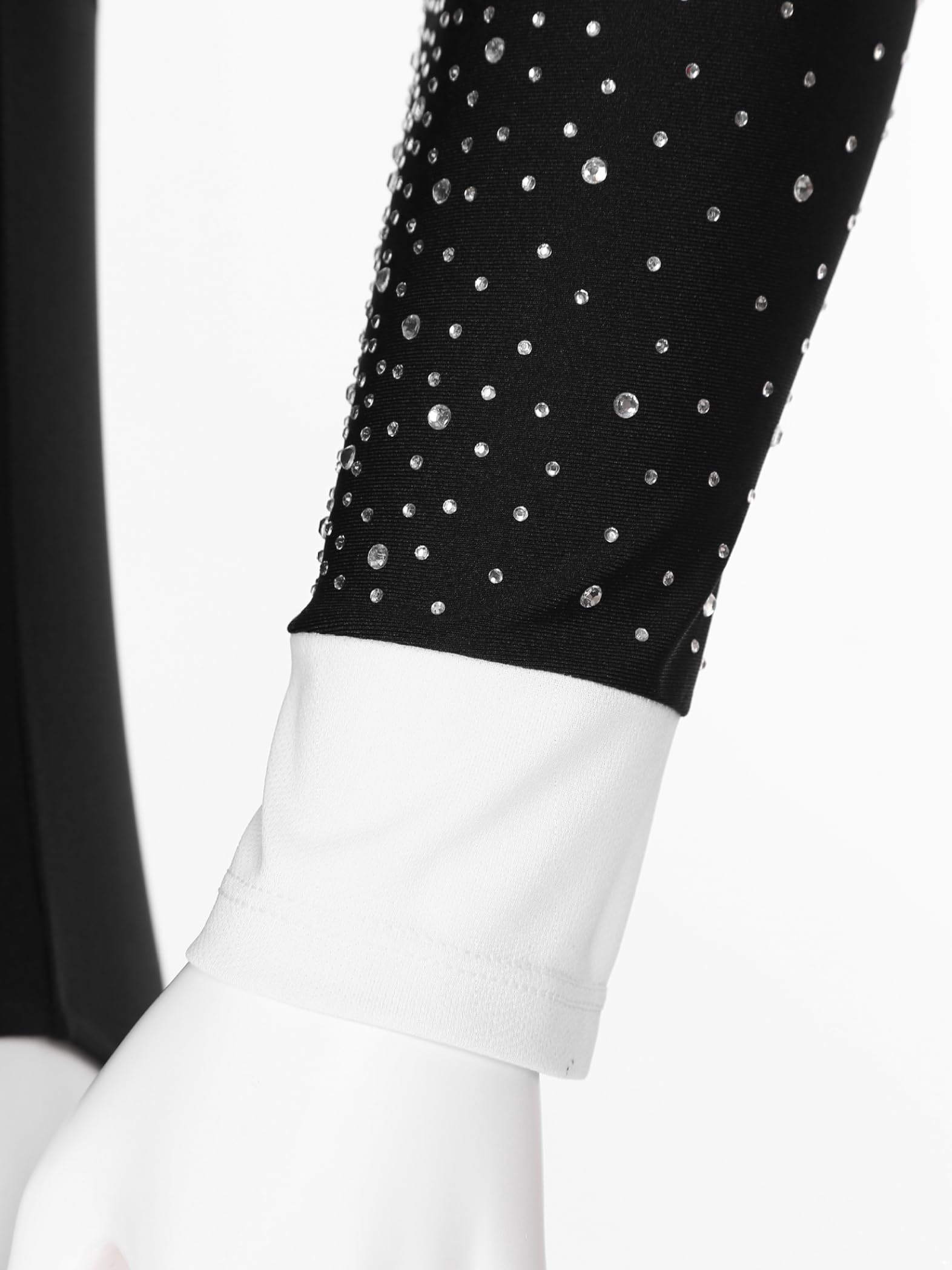 Men's Latin Dance Shirt - Salsa Rumba Tango One Piece Bodysuit with Bow Tie | Performance Costume for Ballroom, Competition & Stage Shows
