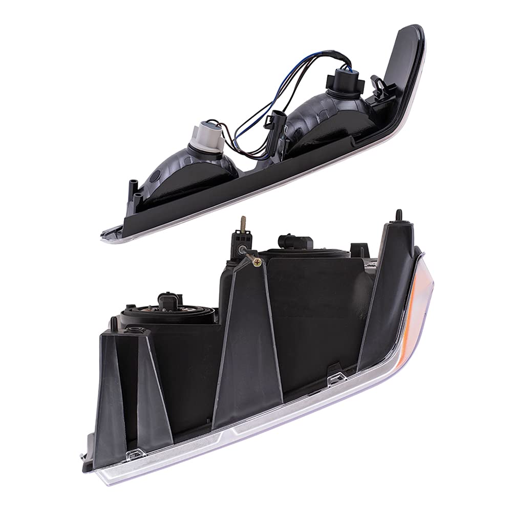 2005-2008 Chevy Colorado Xtreme Package Replacement Headlights - Driver & Passenger Side LED Headlamps + Parking Signal Lights 4-Piece Set | Improved Night Visibility & Style Upgrade for Off-Road Driving