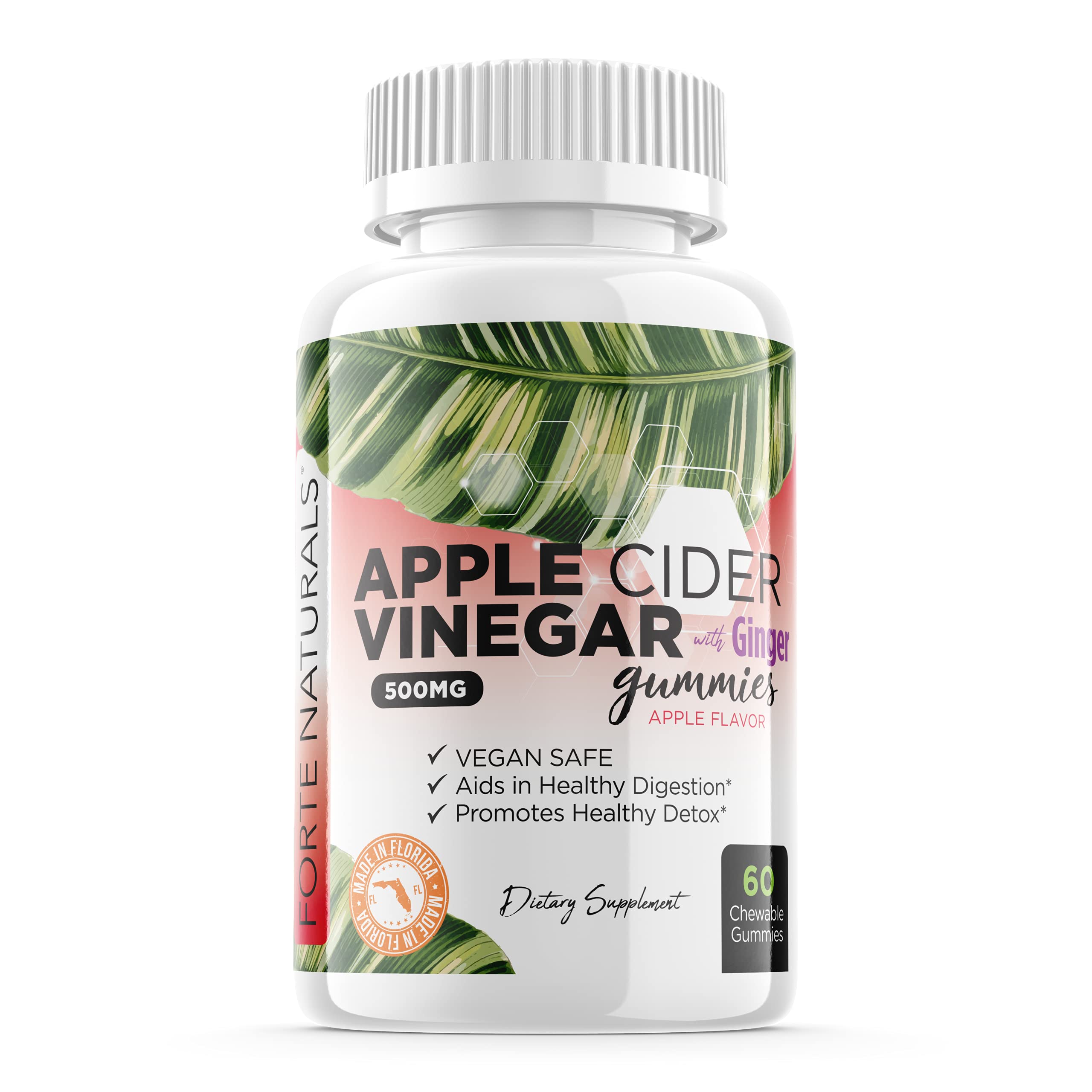 **FORTE NATURALS Apple Cider Vinegar Gummies with The Mother – Keto ACV Gummies for Women, Metabolism Booster, Bloating Relief, Digestive Enzymes & Probiotics – Supports Ketogenic Diet & Gut Health (Great for Post-Meal Digestion & Energy Boost)**