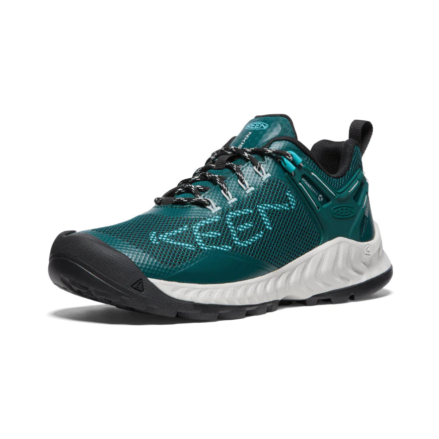 Women's NXIS EVO WP Waterproof Hiking Shoes - SEA MOSS/IPANEMA Color - Perfect for Outdoor Adventures, Trail Running & Water Activities