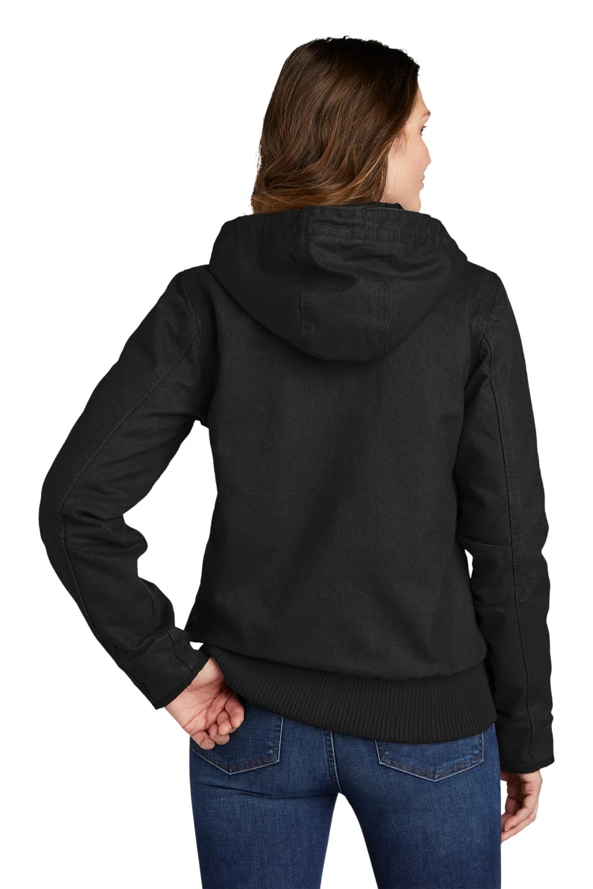 Carhartt Women's Duck Jacket - Heavy Duty Work Jacket for Women, Black | Water-Resistant & Durable Workwear for Outdoor Jobs, Construction, and Farming | AllEarth Renewables