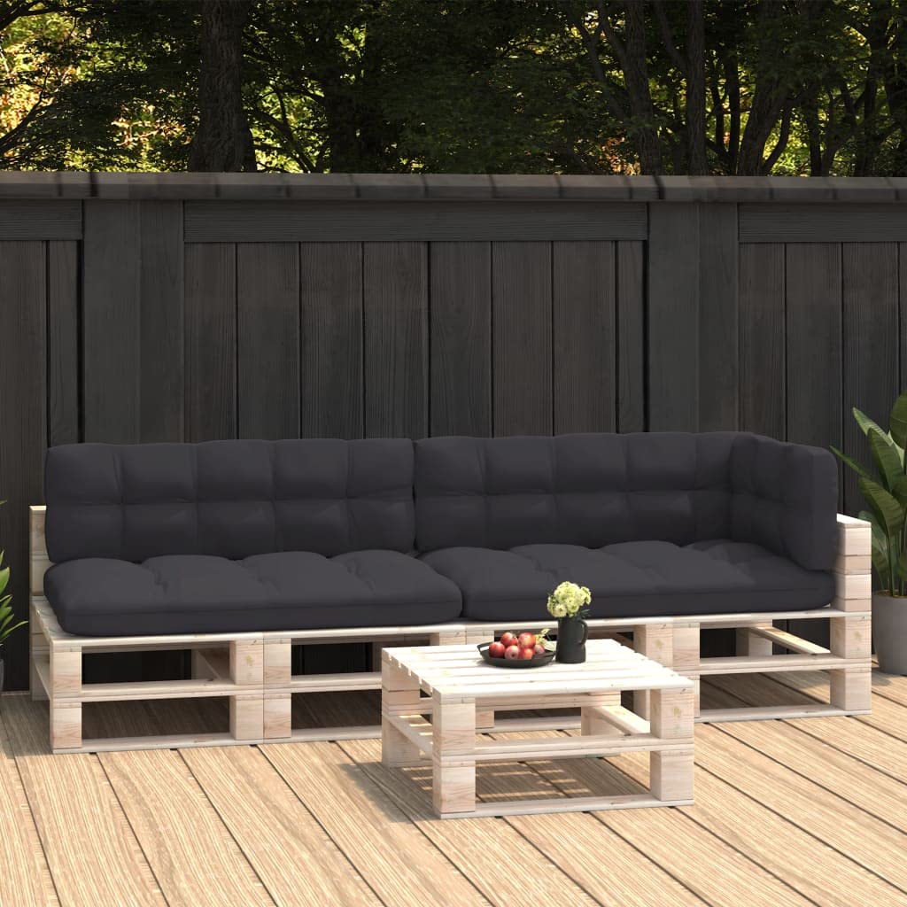 5-Piece Patio Sofa Cushion Set - Outdoor Garden Seat & Back Cushions - Anthracite Gray - Perfect for Patio Furniture, Deck Chairs, and Poolside Lounging