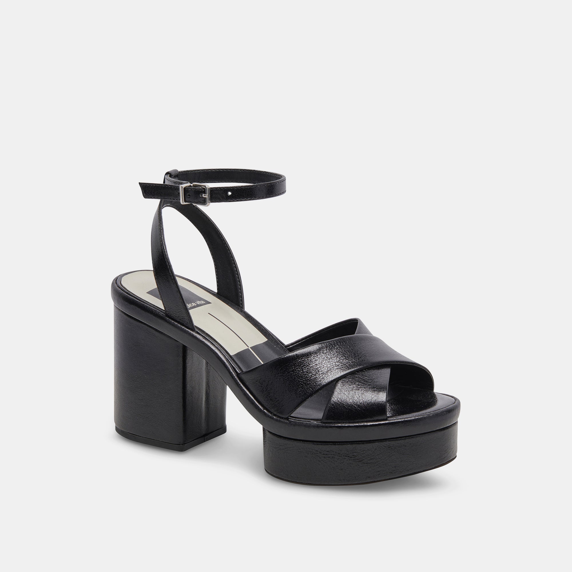 LAISHA Women's High Heels - Midnight Crinkle Patent Leather Pumps for Party, Wedding & Evening Events - Stylish & Comfortable Dress Shoes for Women