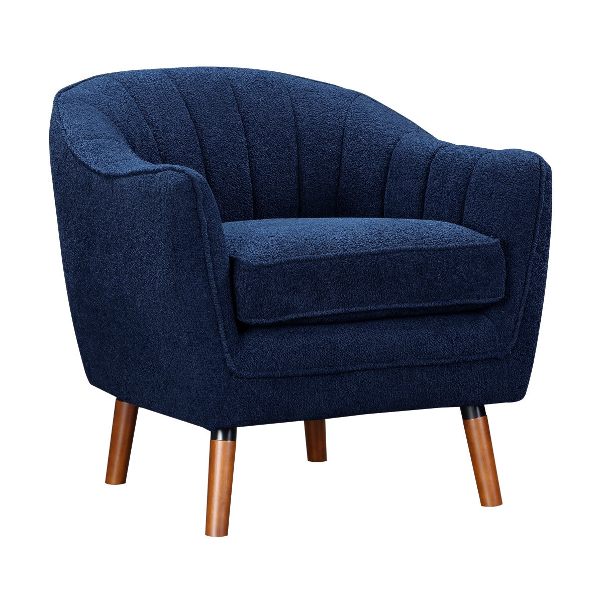 Calypso Accent Chair - Stylish Blue Upholstered Lounge Chair for Living Room, Bedroom & Office | Comfortable Modern Seating with Elegant Design