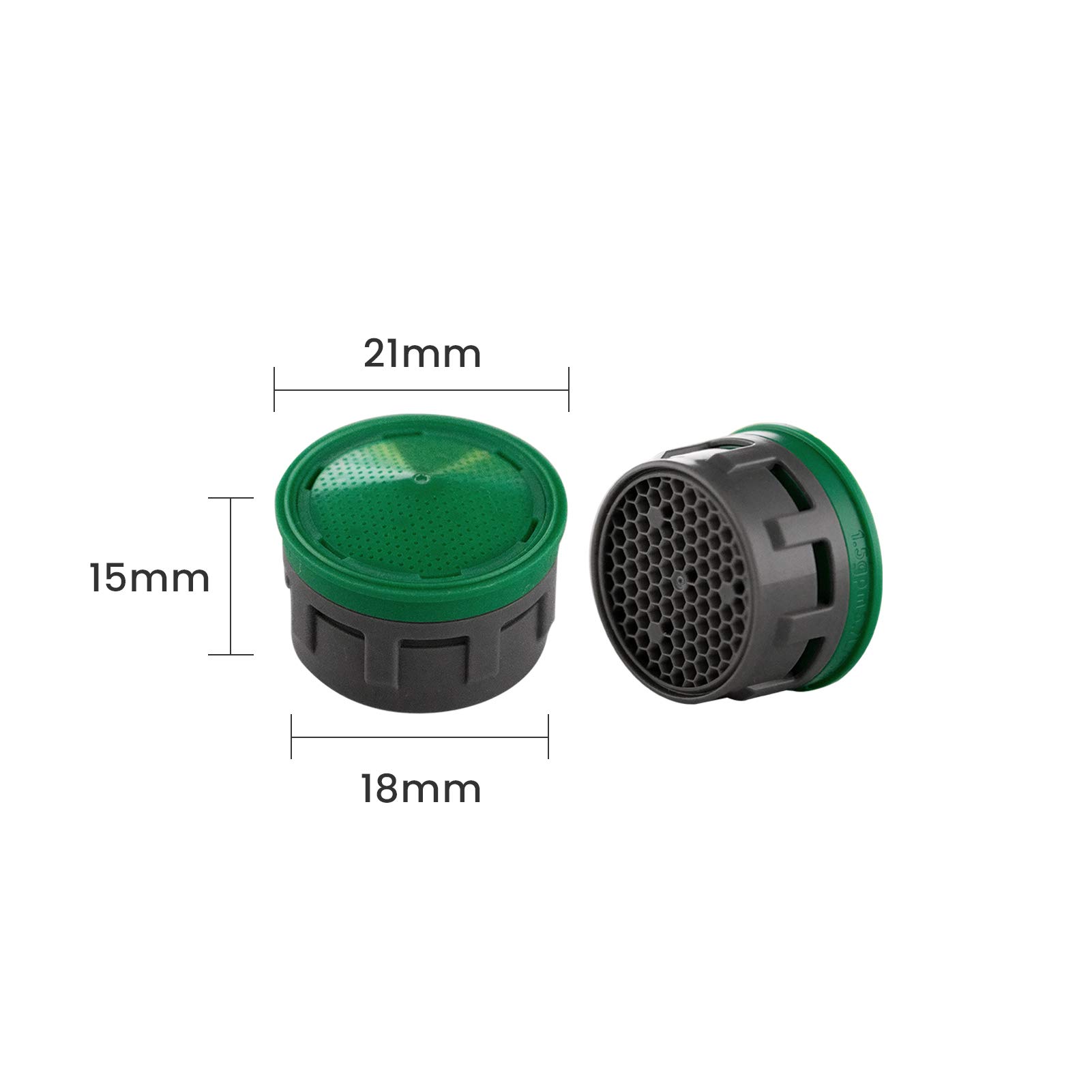 PARLOS Faucet Aerators 2.2 GPM, Water-Saving Aerator for Kitchen & Bathroom Sink, Standard Size 15/16