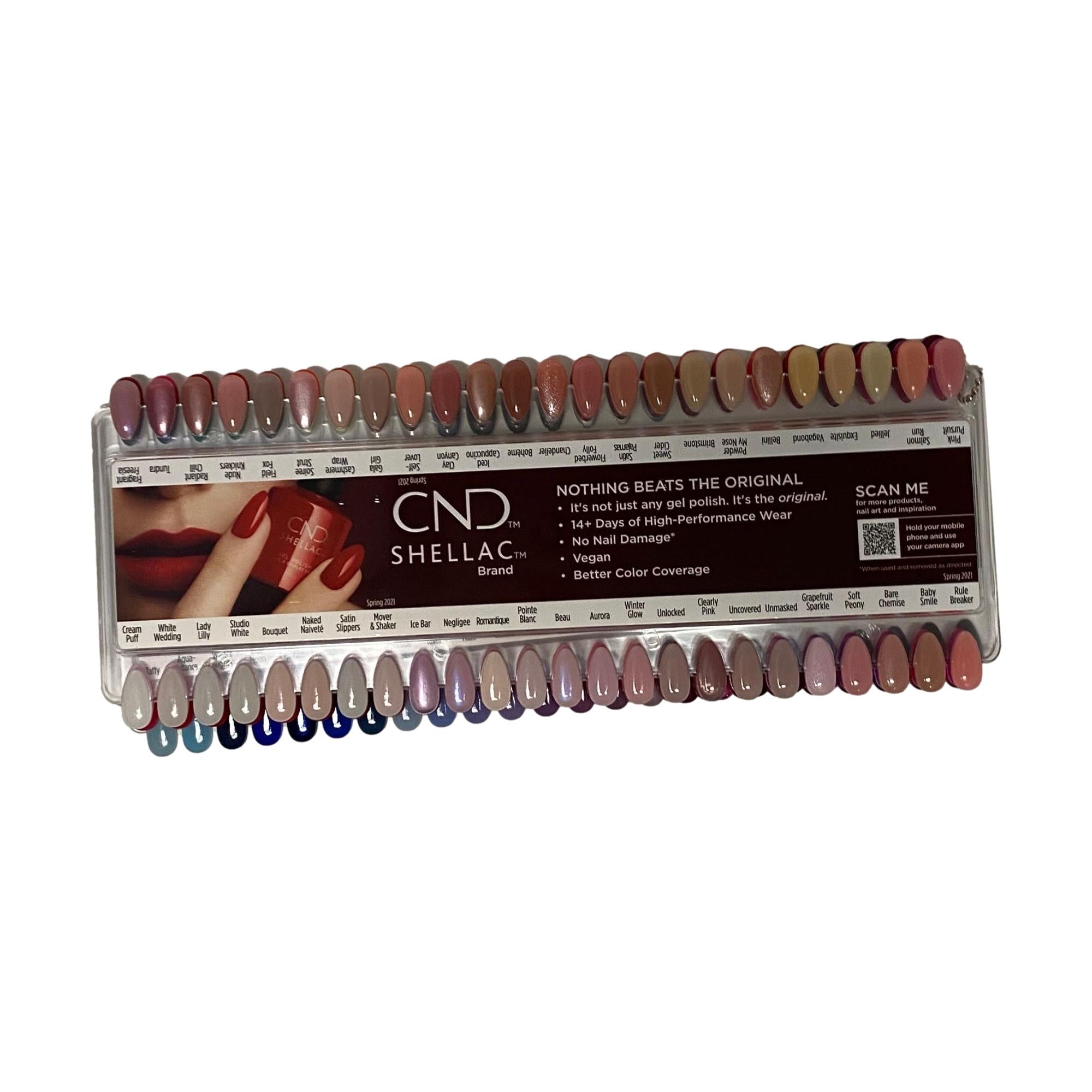 CND Shellac Nail Polish - Professional Nail Tip Swatches for Manicure & Pedicure | Perfect for Salon, Home Use & DIY Nail Art
