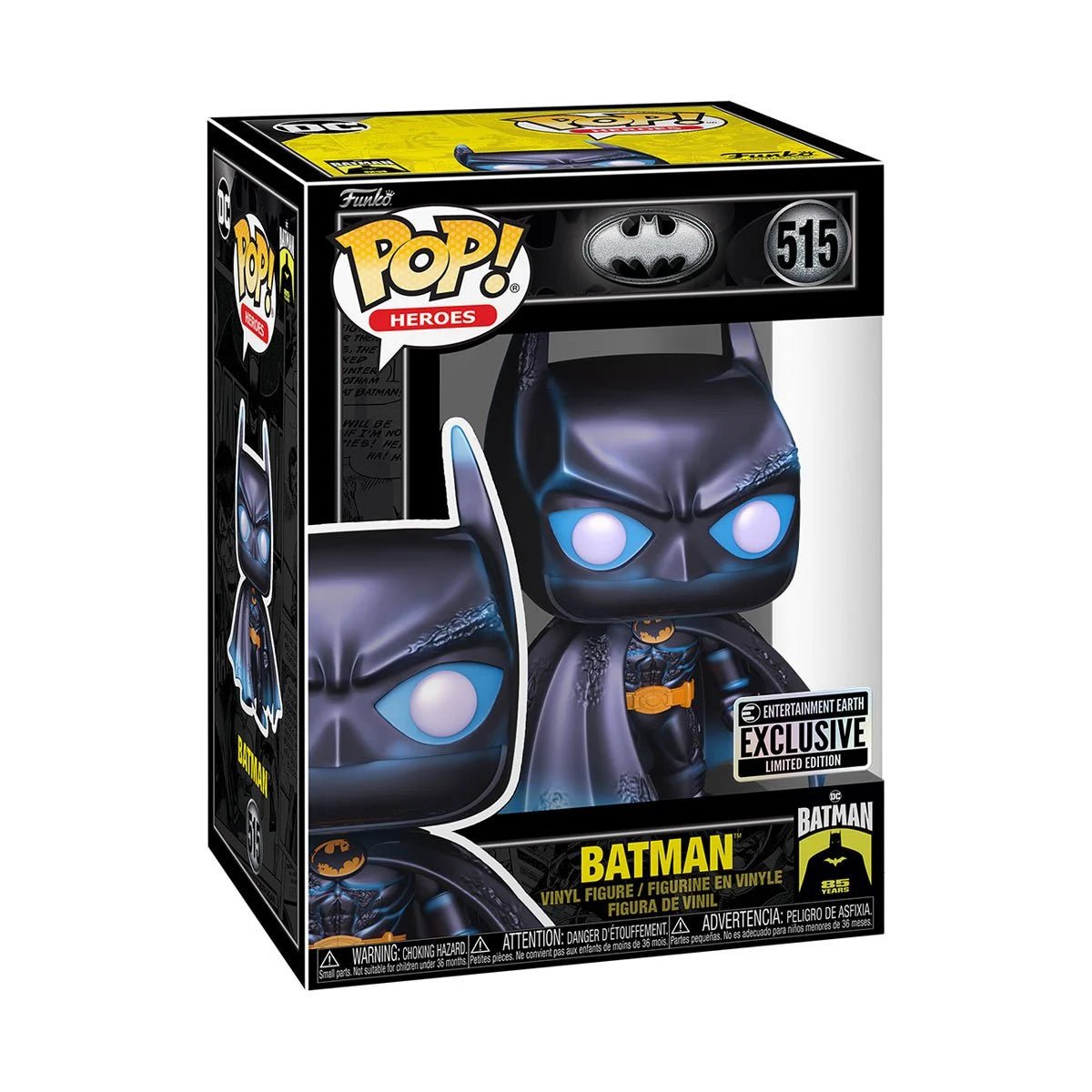 Batman 85th Anniversary Hikari Funko Pop! Vinyl Figure #515 Exclusive Collectible - Entertainment Earth Limited Edition - Perfect for DC Comics Fans, Display & Gift Giving