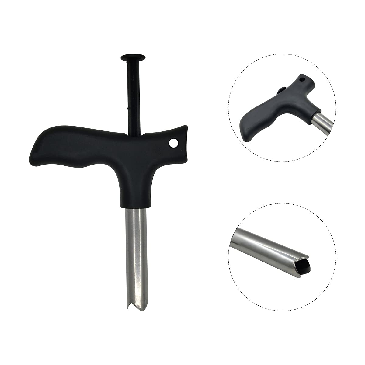 Premium Stainless Steel Coconut Opener & Straw Hole Maker - Safe, Easy to Use Tool for Young & Mature Coconuts - Perfect for Beach Parties, Tropical Drinks & Healthy Snacking