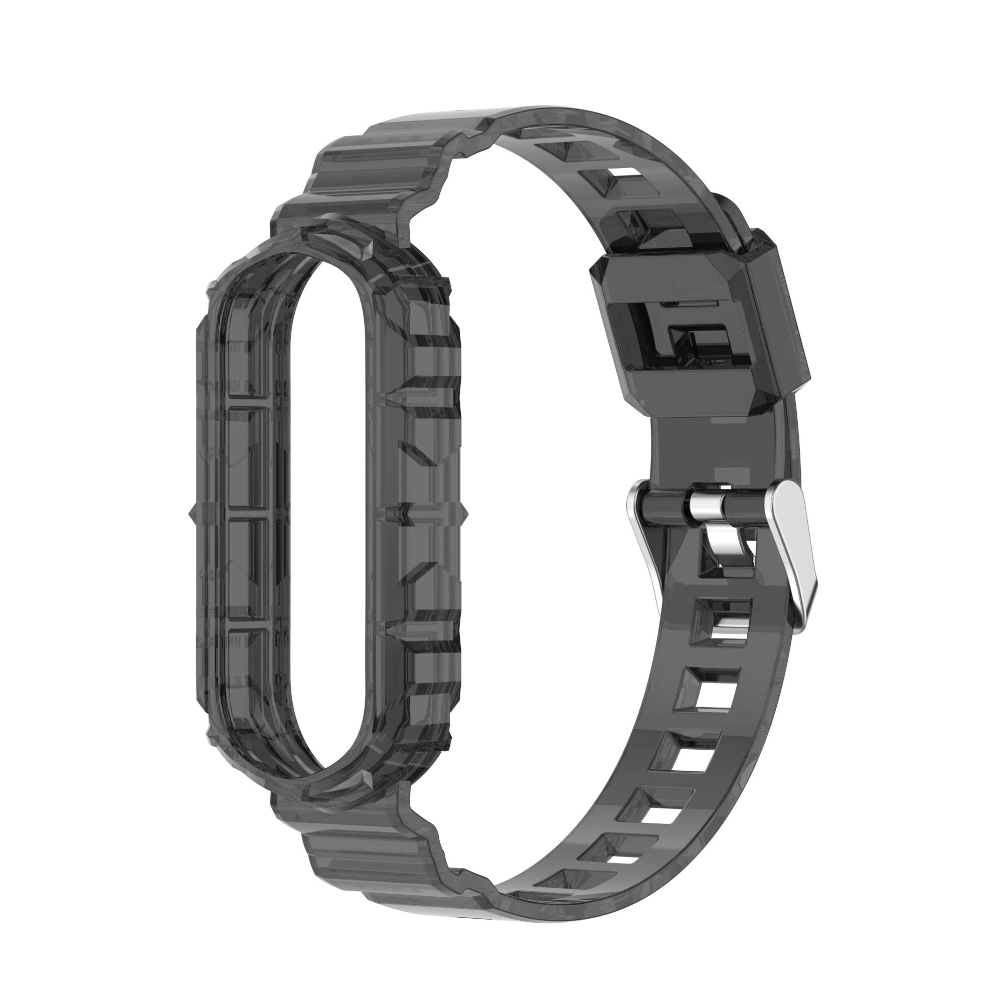 Premium Silicone Replacement Band for Xiaomi Mi Band 7/6/5 & Amazfit Band 5 - Soft, Flexible, Breathable Sports Wristband with Metal Buckle - Perfect for Running, Gym Workouts & Daily Wear