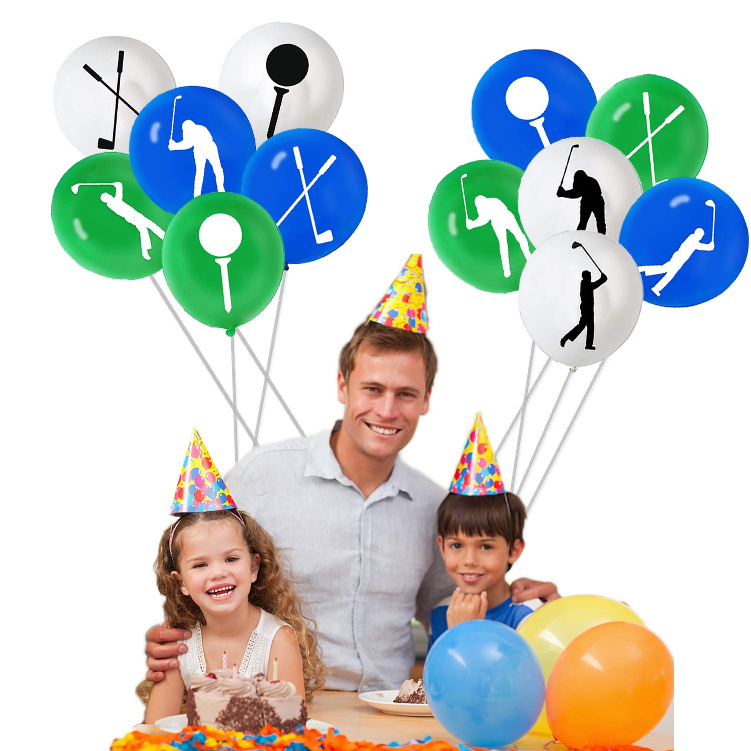 60PCS Golf Latex Balloons - Golf Themed Party Decorations for Baby Showers, Weddings & Birthdays | Perfect for Golf Lovers, Sports Themed Parties & Outdoor Events