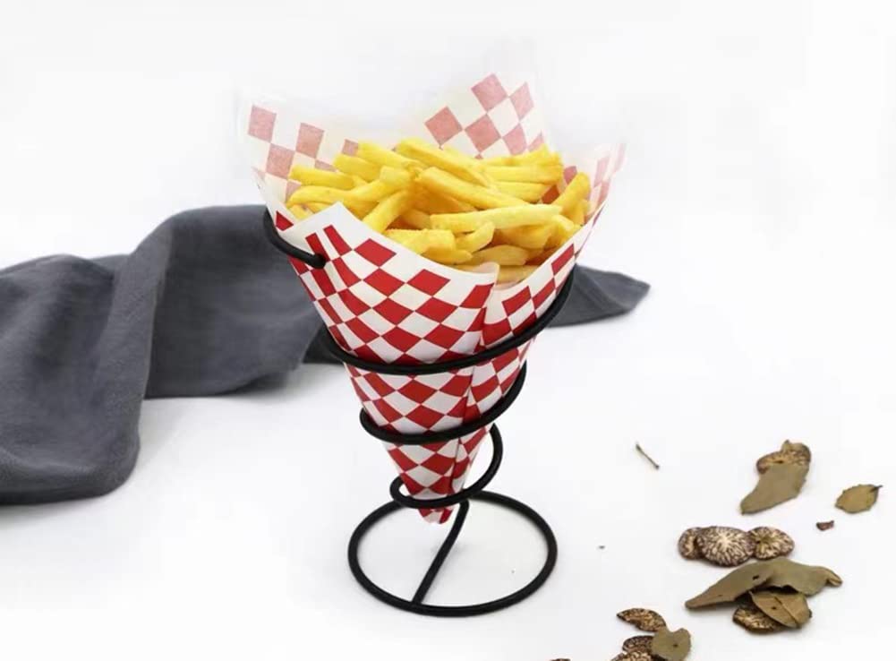 100 Sheets Red and White Checkered Wax Paper - Grease Resistant Food Wrap for Bread, Sandwiches, Deli Meats & Bakery Goods | Perfect for Picnics, Lunchboxes & Party Platters
