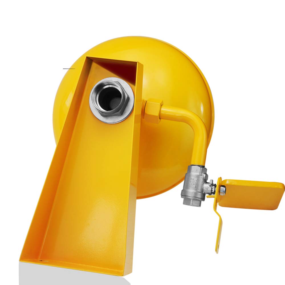 Huanyu Emergency Eye Wash Station - Wall-Mounted ABS Coated 304 Stainless Steel with 80 Mesh Gauze - First Aid Safety Equipment for Laboratories, Factories & Chemical Workplaces