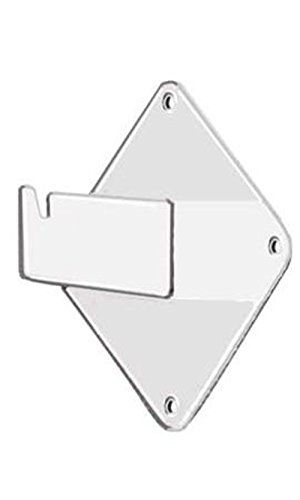 White Gridwall Mount Brackets - Pack of 8 for Retail Store Displays, Clothing Racks & Trade Show Booths