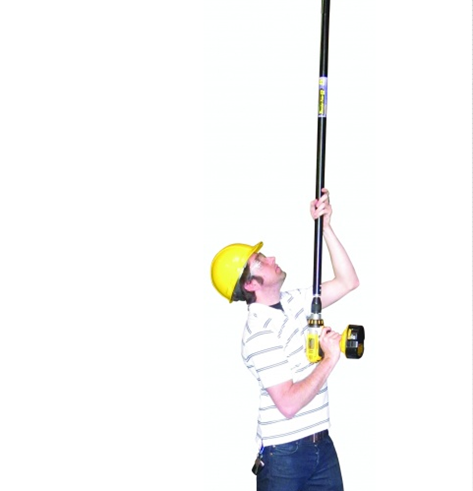 12ft Xtender Telescoping Extension Pole - Adjustable Lightweight Aluminum Pole for Painting, Cleaning, Window Washing & Outdoor Use