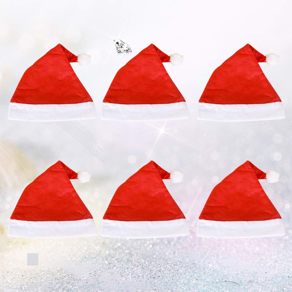 12 Pack Novelty Christmas Santa Hats for Kids - Long Red Santa Hat with White Fur Trim, Bulk Holiday Party Hats for Christmas Celebrations, School Plays, Family Gatherings & Festive Photo Shoots