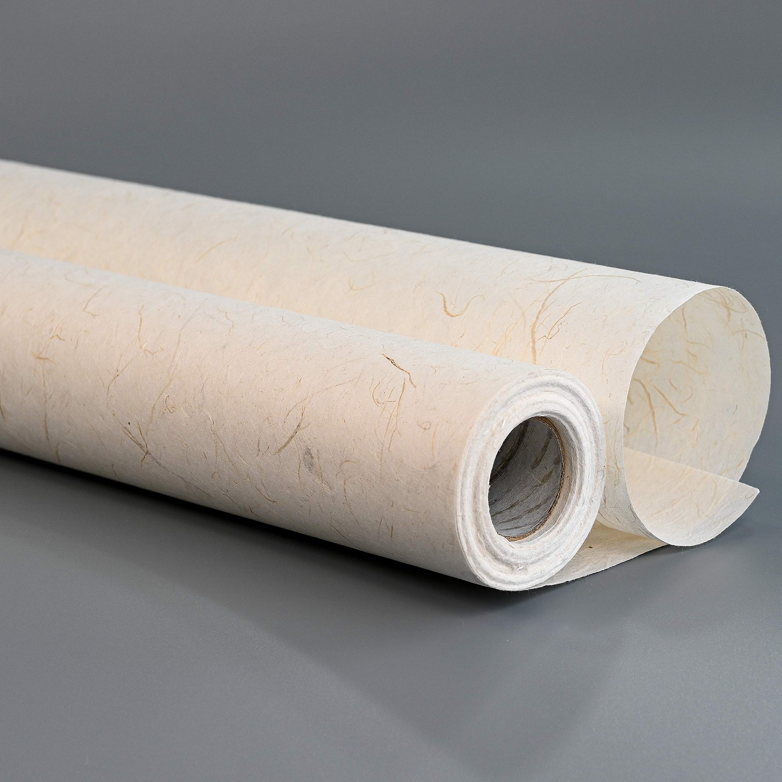 Authentic Korean Hanji Mulberry Paper - Unbleached, Acid-Free, Eco-Friendly ChangHoJi with Natural Fiber Texture - 35.8