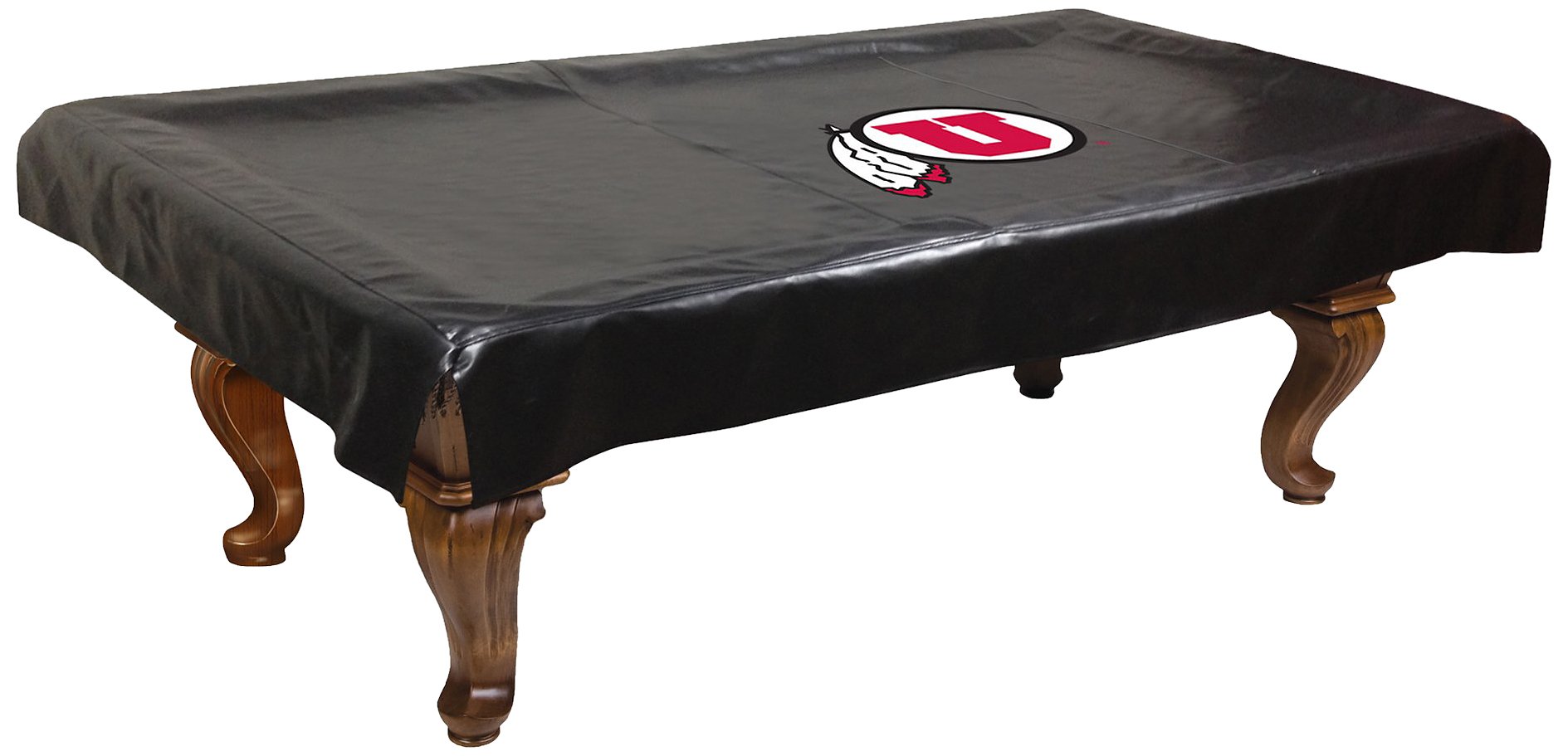 NCAA Utah Utes Billiard Table Cover - Officially Licensed Pool Table Protector for Game Room & Sports Bar Decor