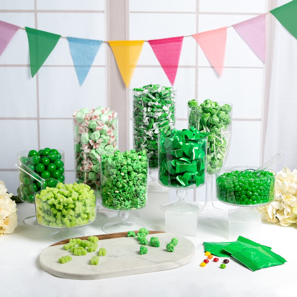 Green Candy Buffet Table - Bulk Non-Heat Sensitive Candy for 24-36 Guests | Perfect for Birthday Parties, Weddings & Baby Showers