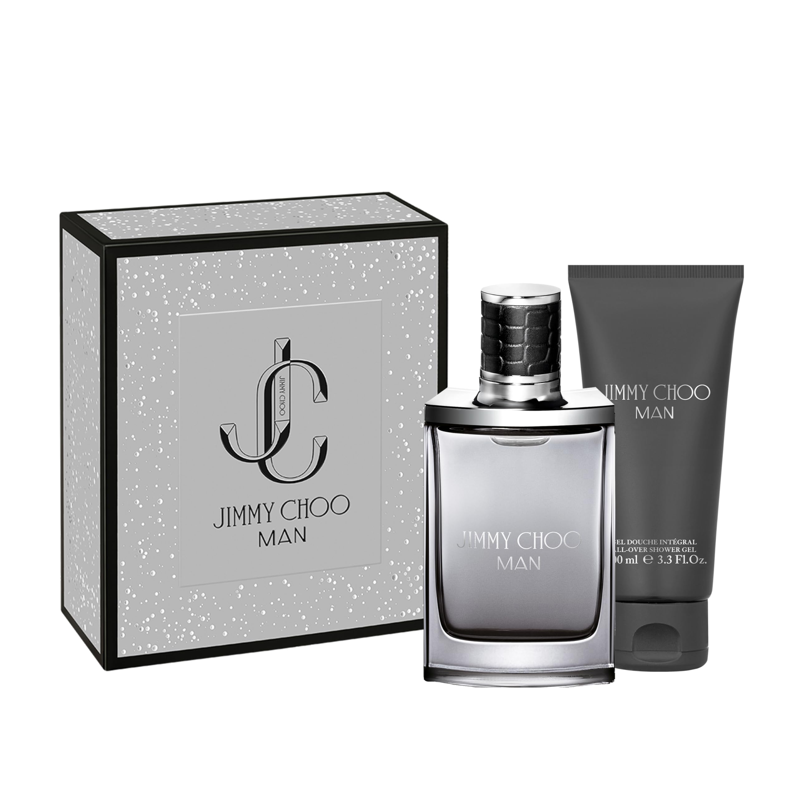 Jimmy Choo Man 2-Piece Holiday Gift Set - 100ml Shower Gel & Cologne for Men | Perfect Christmas & Birthday Present for Him