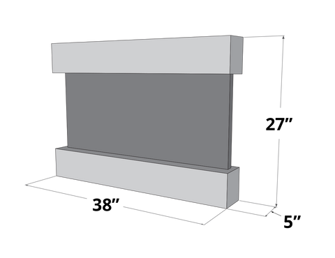 Adagio Reflection Creek Stainless Steel Silver Mirror RCS2040 - Elegant Bathroom & Living Room Decor for Modern Homes