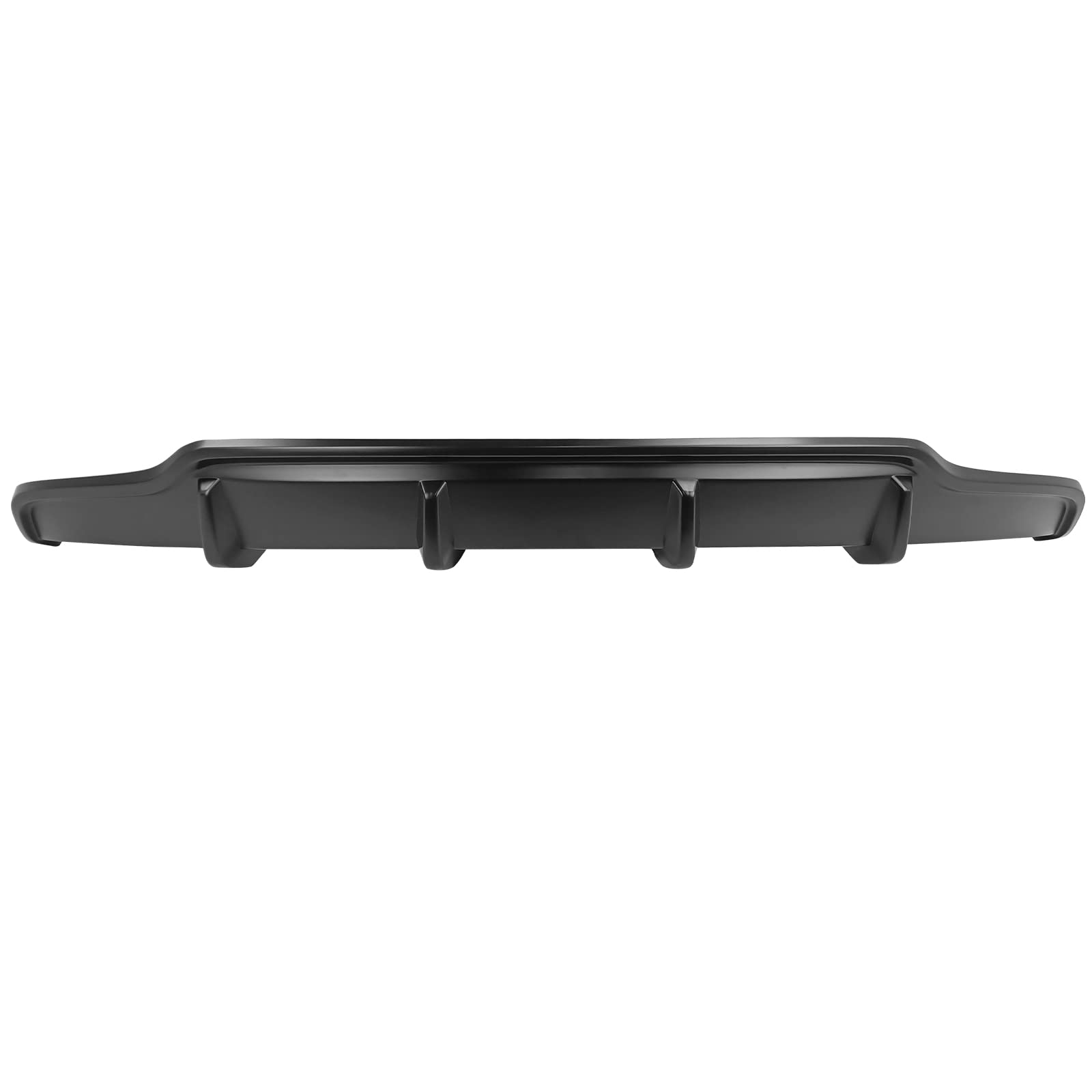 IKON MOTORSPORTS Rear Diffuser for Tesla Model 3 (2017-2023) - Unpainted Black ABS Plastic V-Style Rear Bumper Lip Spoiler | Enhances Aerodynamics & Sporty Look | Perfect for Car Enthusiasts & Performance Upgrades
