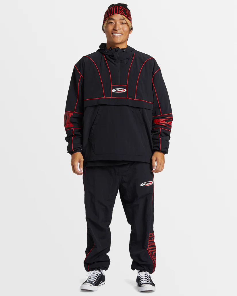 Quiksilver Griff Track Anorak Jacket - Waterproof & Windproof Outdoor Hooded Coat for Men - Perfect for Hiking, Camping & Winter Sports
