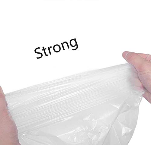 8-12 Gallon Clear Trash Bags - Heavy Duty Garbage Can Liners (100 Count) - Perfect for Kitchen, Bathroom & Office Waste Disposal