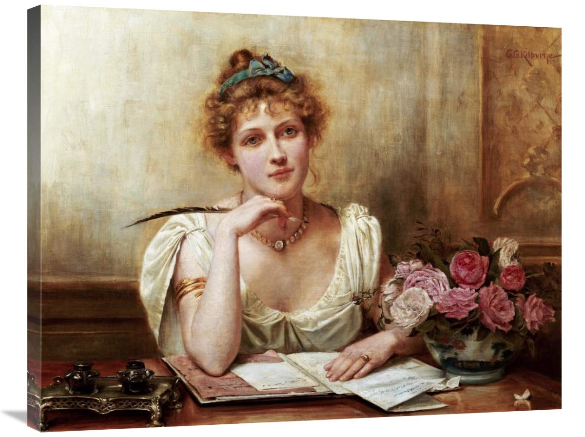 36 Inch Vintage Letter Art Print - George Goodwin Kilburne Reproduction - Perfect for Home Decor, Office Wall Art & Gift Giving