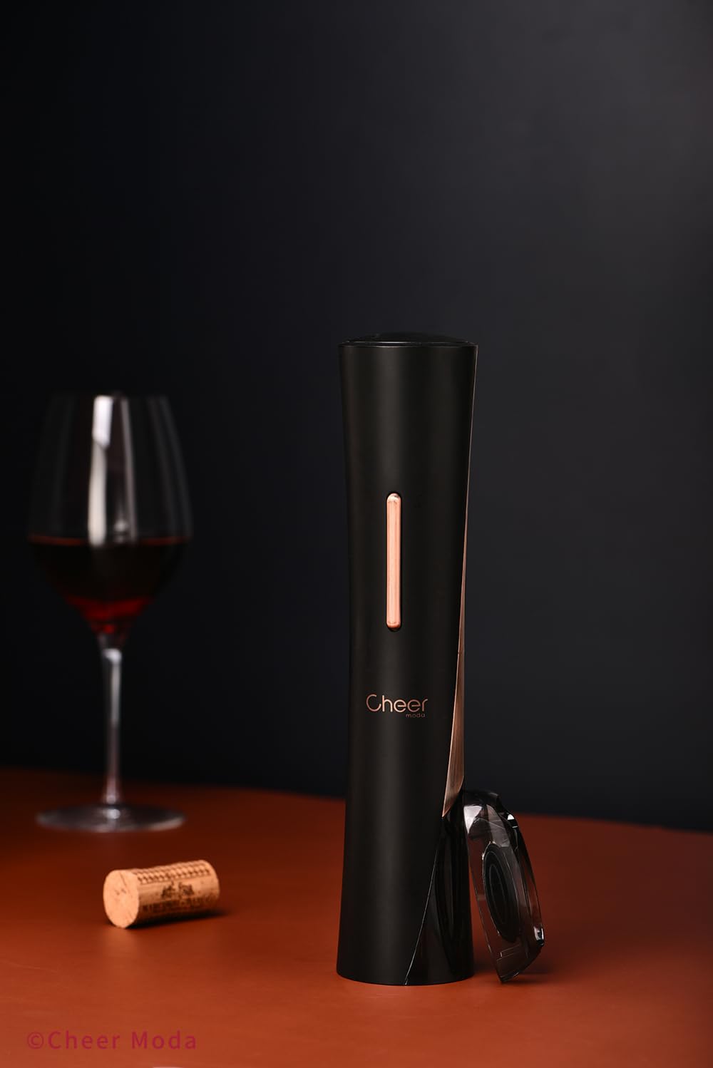 Electric Wine Bottle Opener with Foil Cutter - Cordless 4AA Battery Powered Corkscrew (Batteries Not Included) - Perfect Gift for Wine Lovers & Luxury Wine Accessory - Ideal for Dinner Parties, Weddings & Home Bars