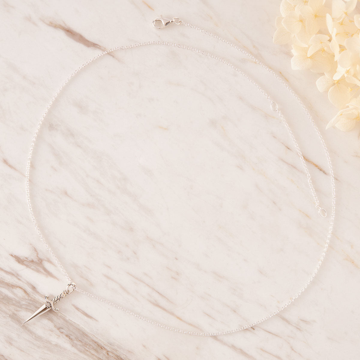 Fleur Dagger Necklace - Elegant Rose & Dagger Pendant Jewelry for Women | Gothic Fashion Accessory | Perfect for Parties, Date Nights & Everyday Wear