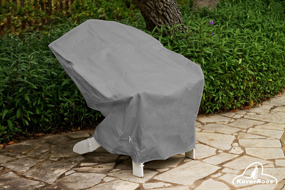 KoverRoos®MAX Heavy-Duty Adirondack Chair Cover - Waterproof, UV-Resistant Outdoor Furniture Protector for Patio, Deck, and Garden Use