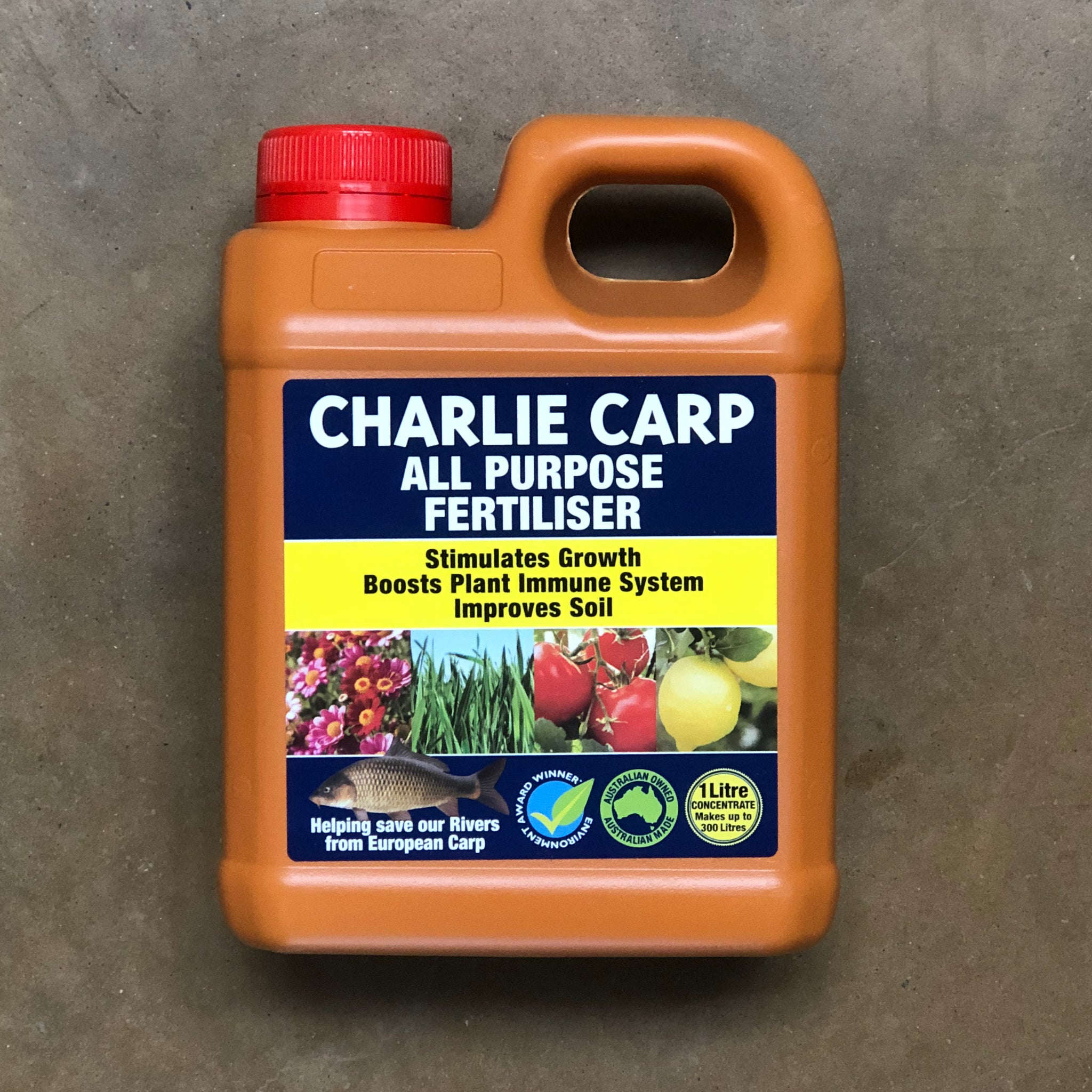 Charlie Carp All Purpose Concentrate - Organic Fish Fertilizer for Gardens, Lawns & Plants | Indoor & Outdoor Use