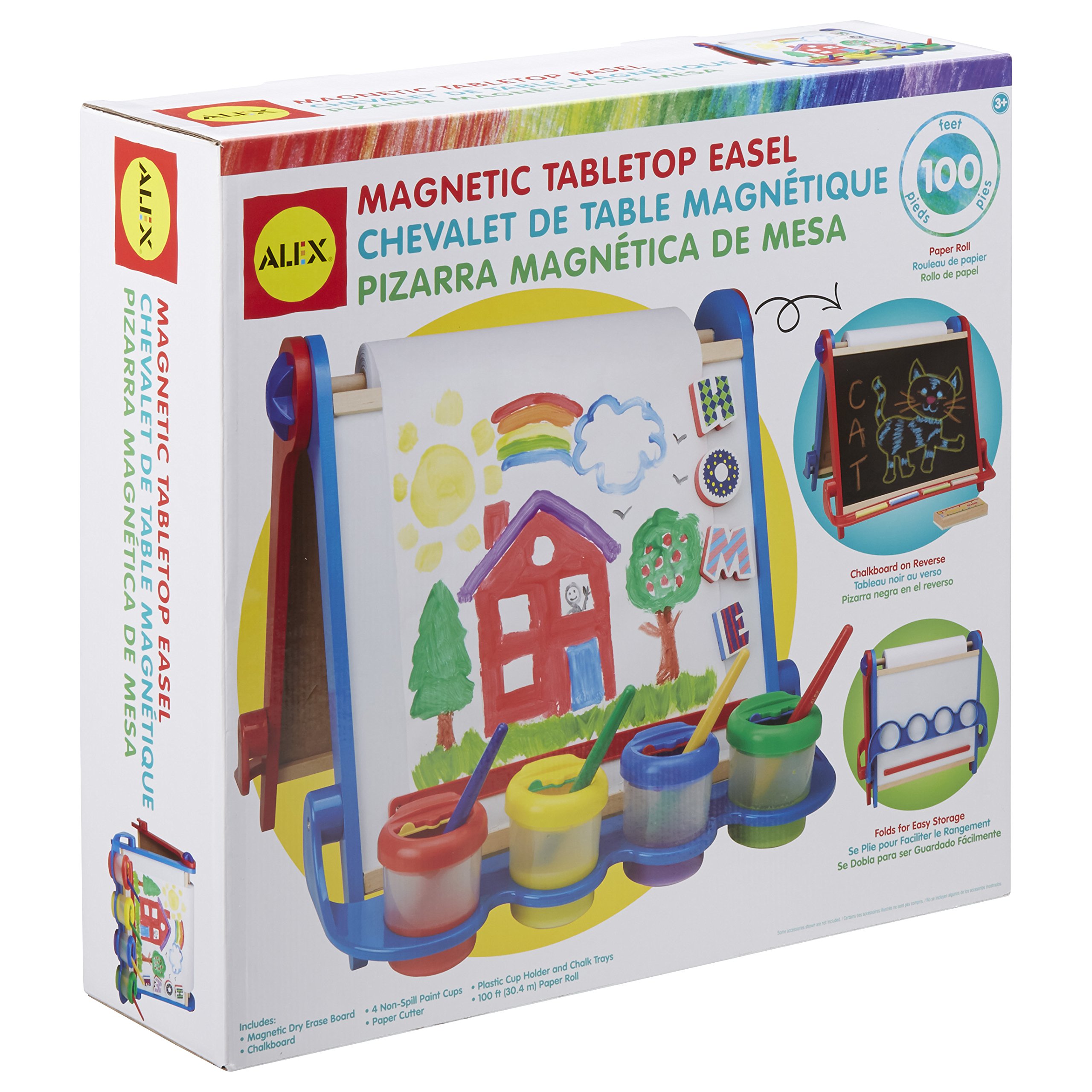 Alex Artist Studio Magnetic Tabletop Easel - Portable Kids Art Supplies for Drawing & Painting - Perfect for Home, Classroom & Travel Art Projects