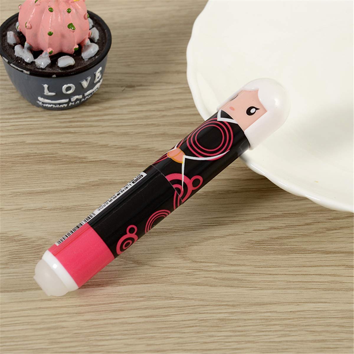 Japanese Kimono Doll Fashion Gel Pens - 6 Pack Cute Cartoon Ballpoint Pens for Creative Writing, School & Office Supplies | Perfect for Journaling, Note Taking & Gift Giving