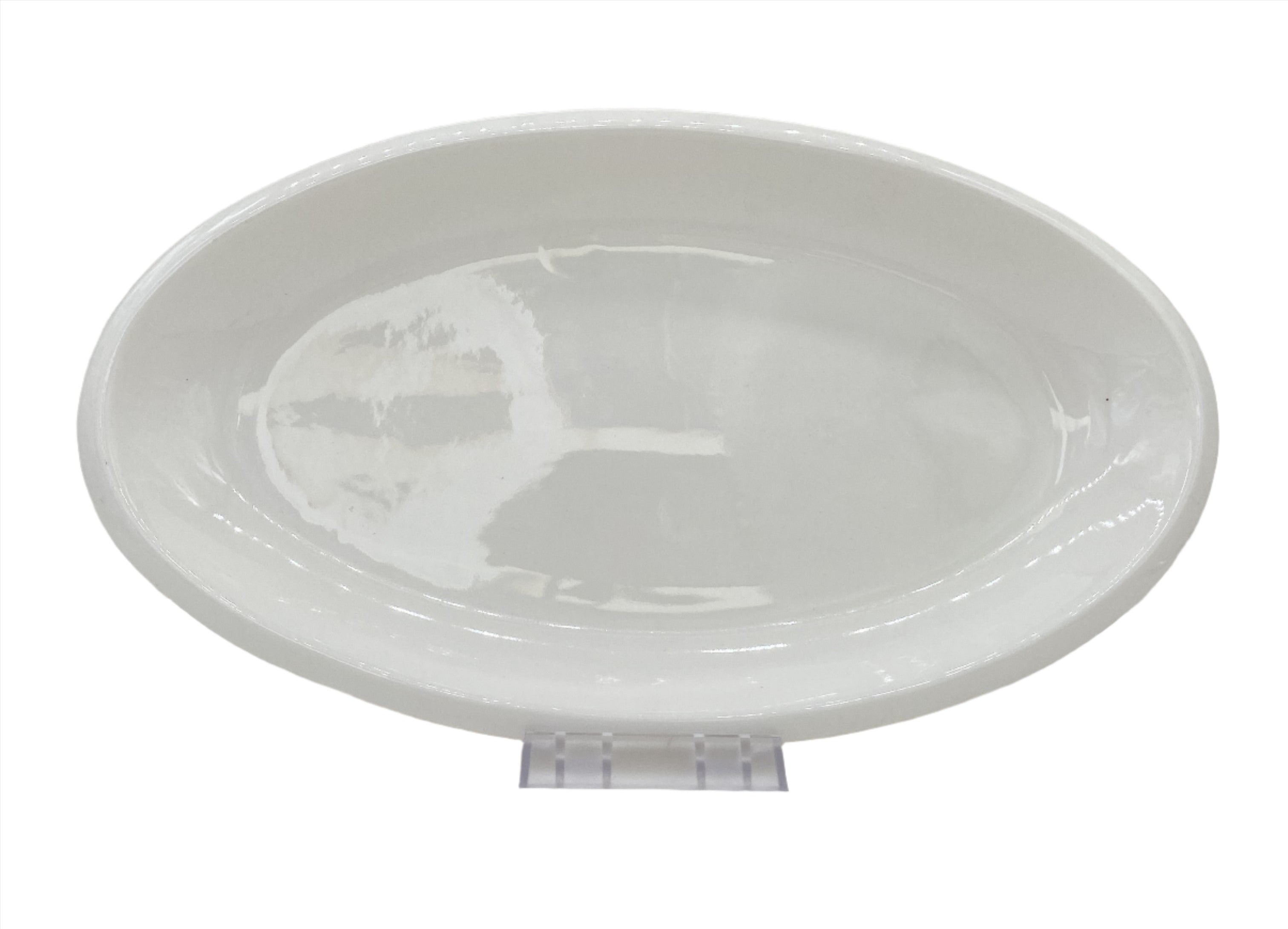 14x8 Inch White Oval Serving Platter - Elegant Ceramic Dish for Appetizers, Cheese, Desserts & Party Entertaining