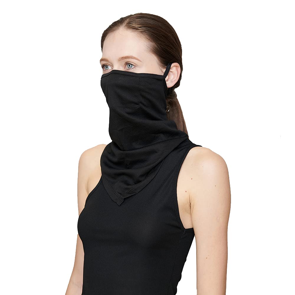 Unisex Face Scarf Bandana with Loose Ear Loops - Breathable Face Mask, Balaclava & Neck Gaiter for Outdoor Activities, Hiking, Cycling & Sports
