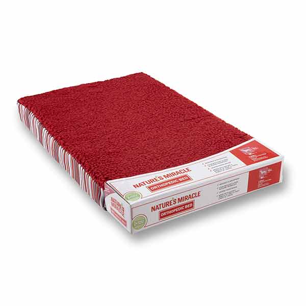 Nature's Miracle Orthopedic Pet Beds for Dogs & Cats - Supportive Memory Foam Dog Bed for Joint Pain Relief - Perfect for Senior Pets & Post-Surgery Recovery - Waterproof & Washable Cover