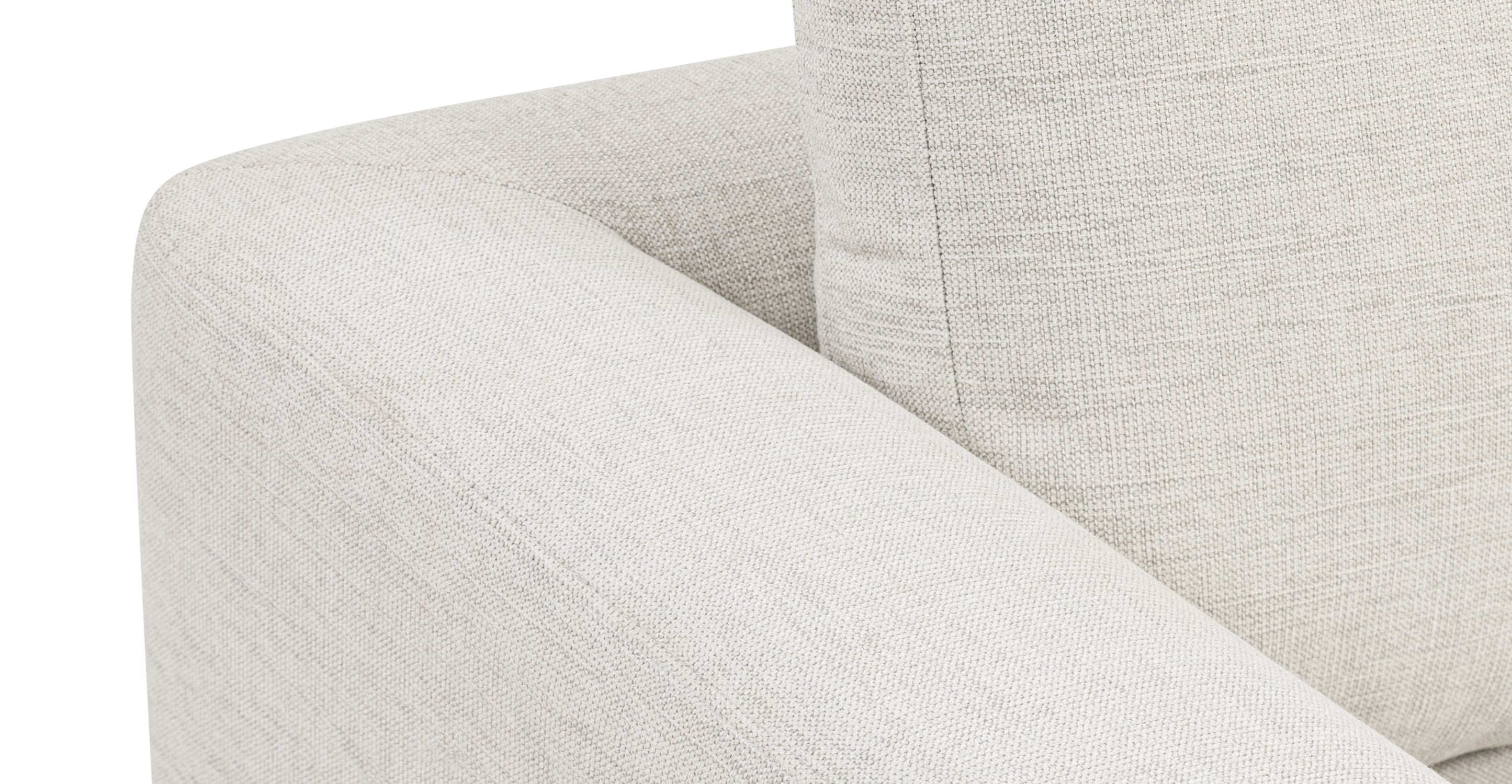 Kano 97 Sofa - Modern 3-Seater Couch for Living Room, Lounge & Office - Comfortable Fabric Sectional Sofa with Sturdy Frame