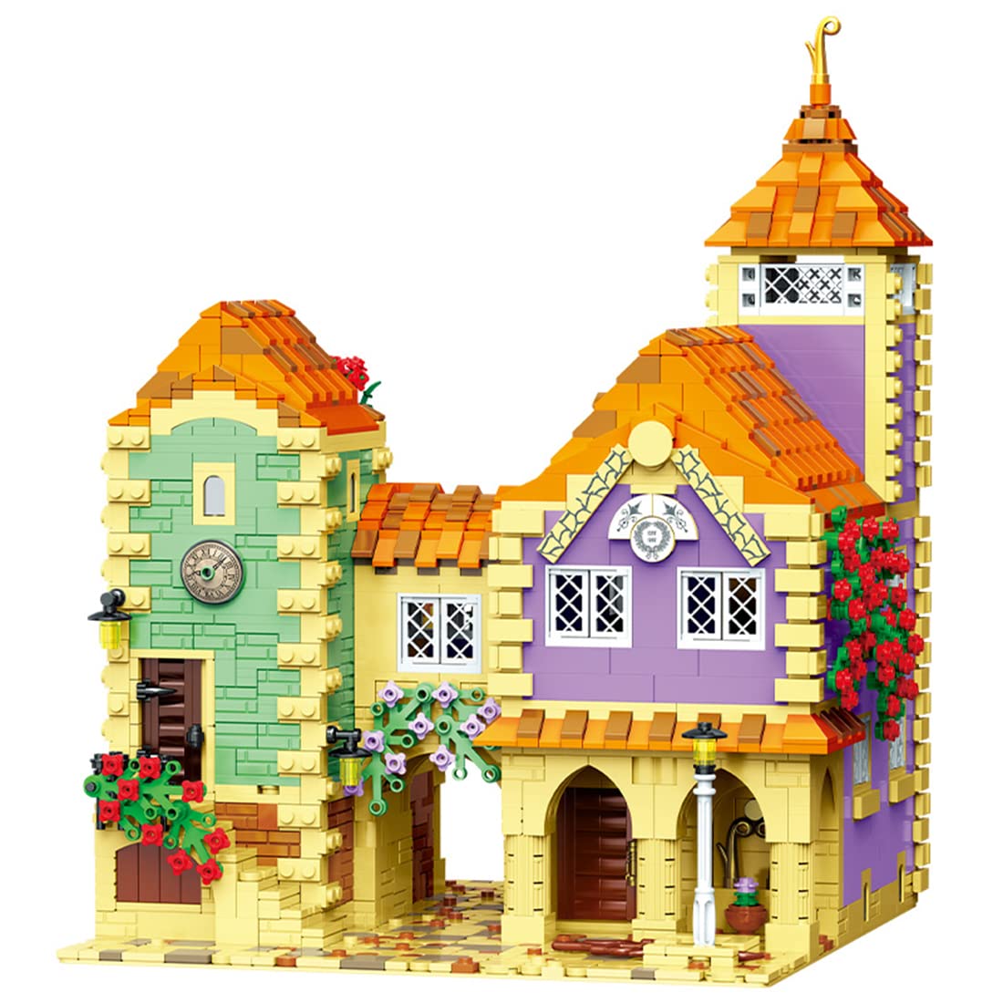 HMANE Holiday Hotel Model Set - 2948 Piece City Street Building Blocks Kit, Modular House Construction Toy Compatible with Lego Creator | Perfect for Collectors, DIY Enthusiasts & Holiday Decorations