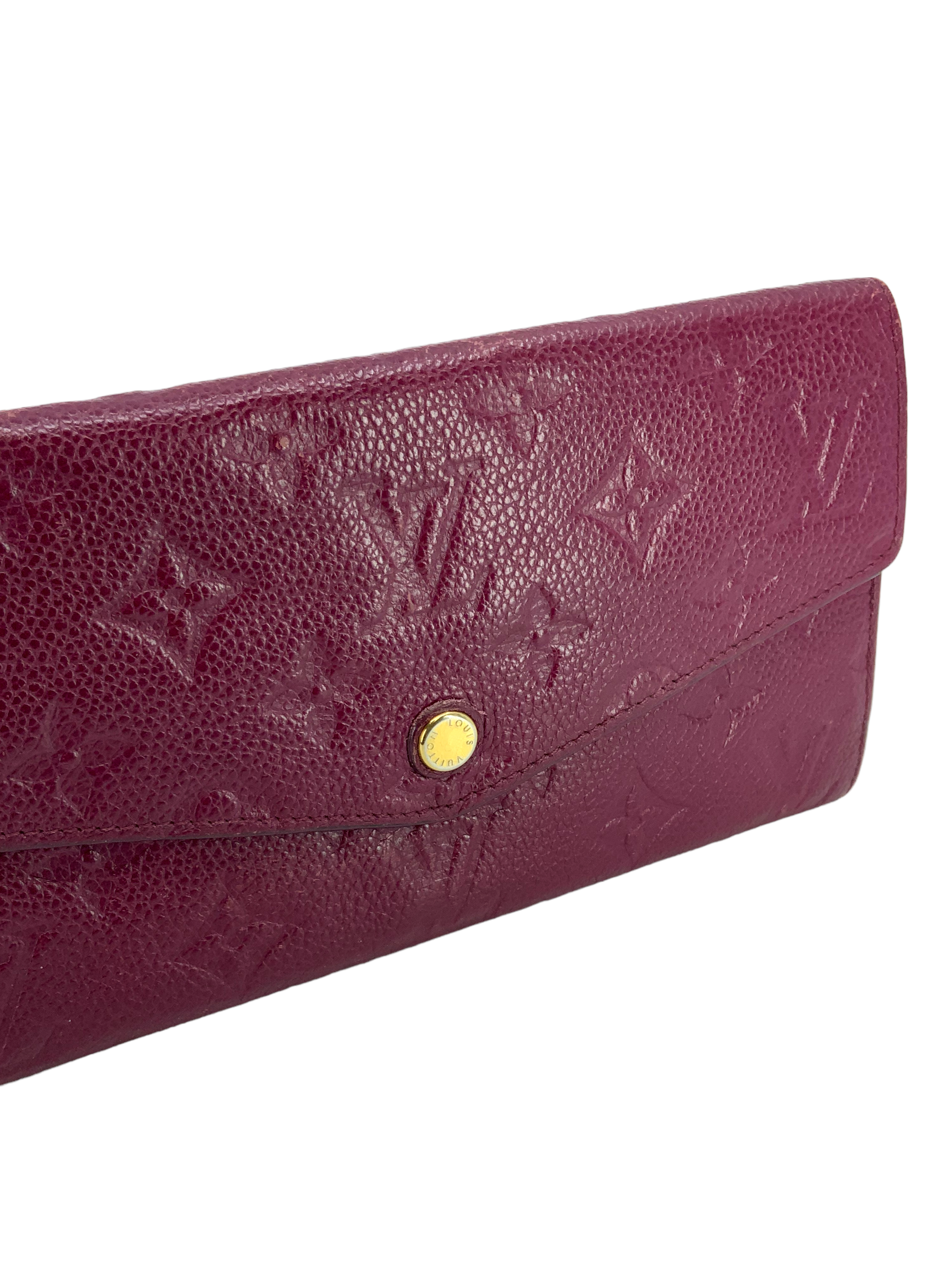 Louis Vuitton Monogram Empreinte Josephine Long Wallet for Women | Genuine Leather Luxury Bifold Wallet | Perfect for Everyday Use & Special Occasions
