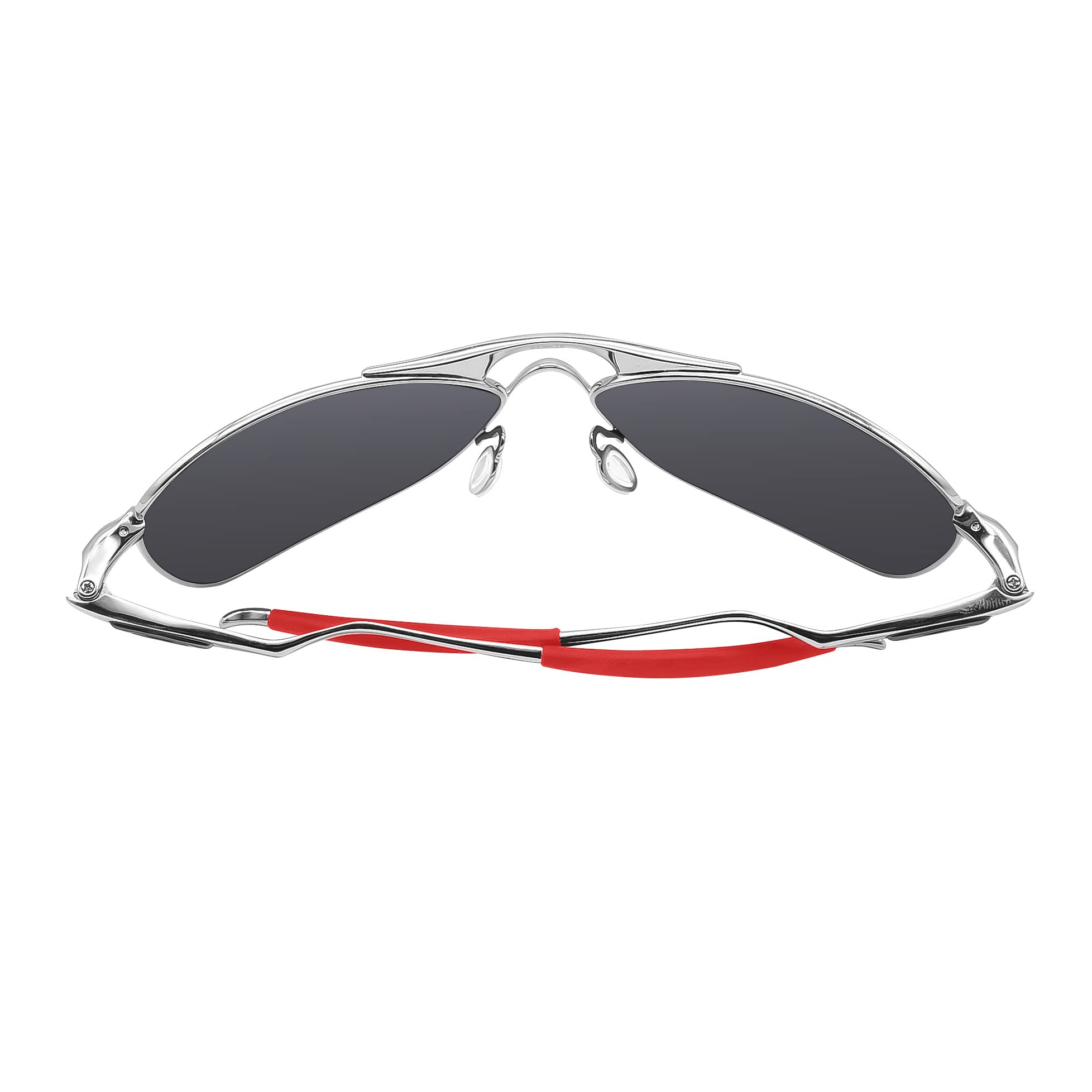Oakley Half Wire 2.0 Sunglasses Replacement Nose Pads, Earsocks & Temple Sleeve Kit - Red Rubber Parts for Comfort & Durability | Perfect for Sports, Running, Cycling & Outdoor Activities