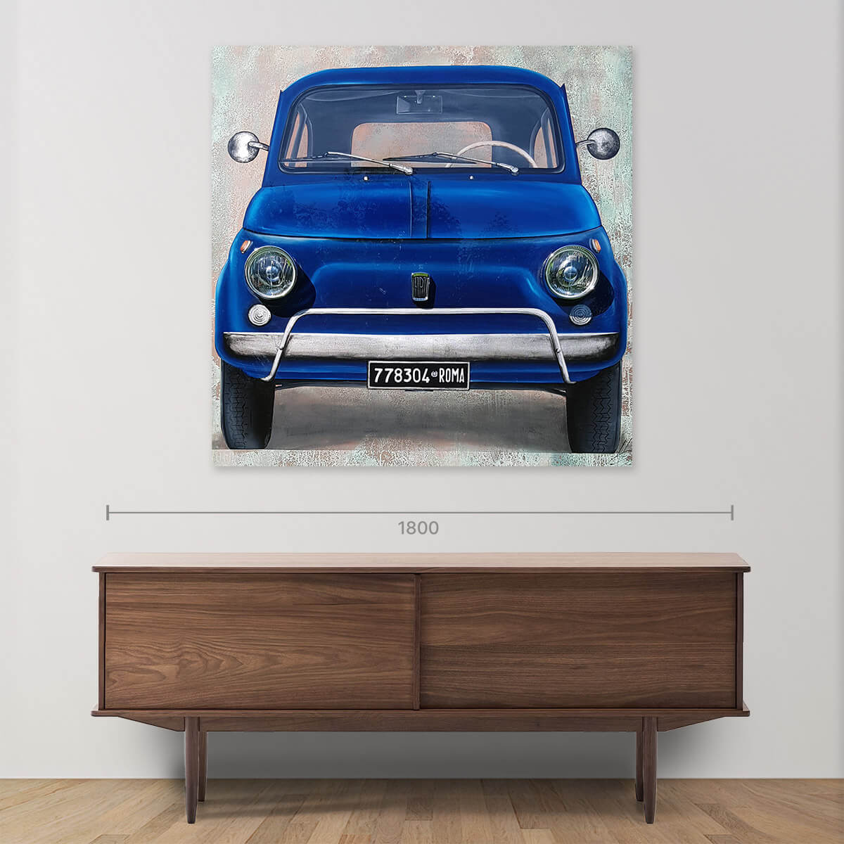 Fiat 500 Blue & Copper Car Model - Authentic Italian Style Mini Vehicle for Collectors & Enthusiasts | Perfect for Home Display, Office Decor & Car Lover Gifts